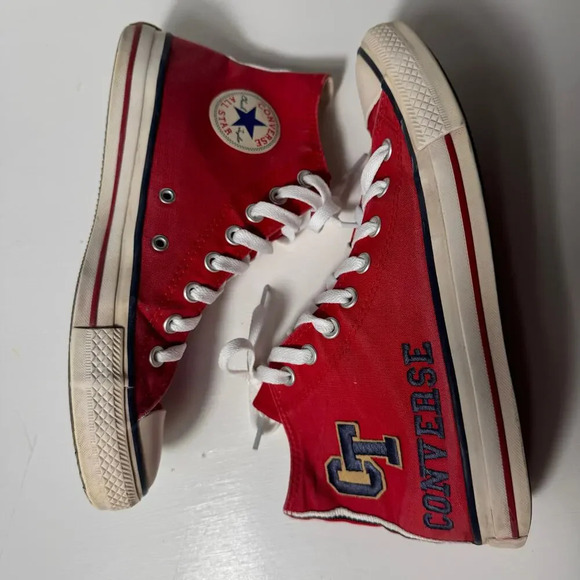 Rare Converse Chuck Taylor All Stars Red men’s high Top size 40 made in Brazil - Picture 5 of 11
